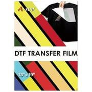 A-SUB DTF Film 13x19 DTF Transfer Sheets A3+ 100 Sheets Sublimation Paper for Dark Fabrics, Clear PET DTF Paper for DIY Cotton T-shirt with DTF Ink Printer